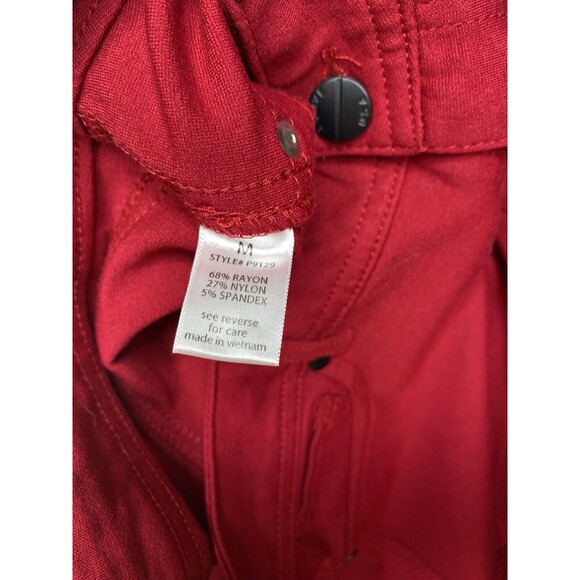 Active USA Shorts Size M Flat Front Stretch Activewear 5 Pocket Cheeky Beach Red - Picture 4 of 8